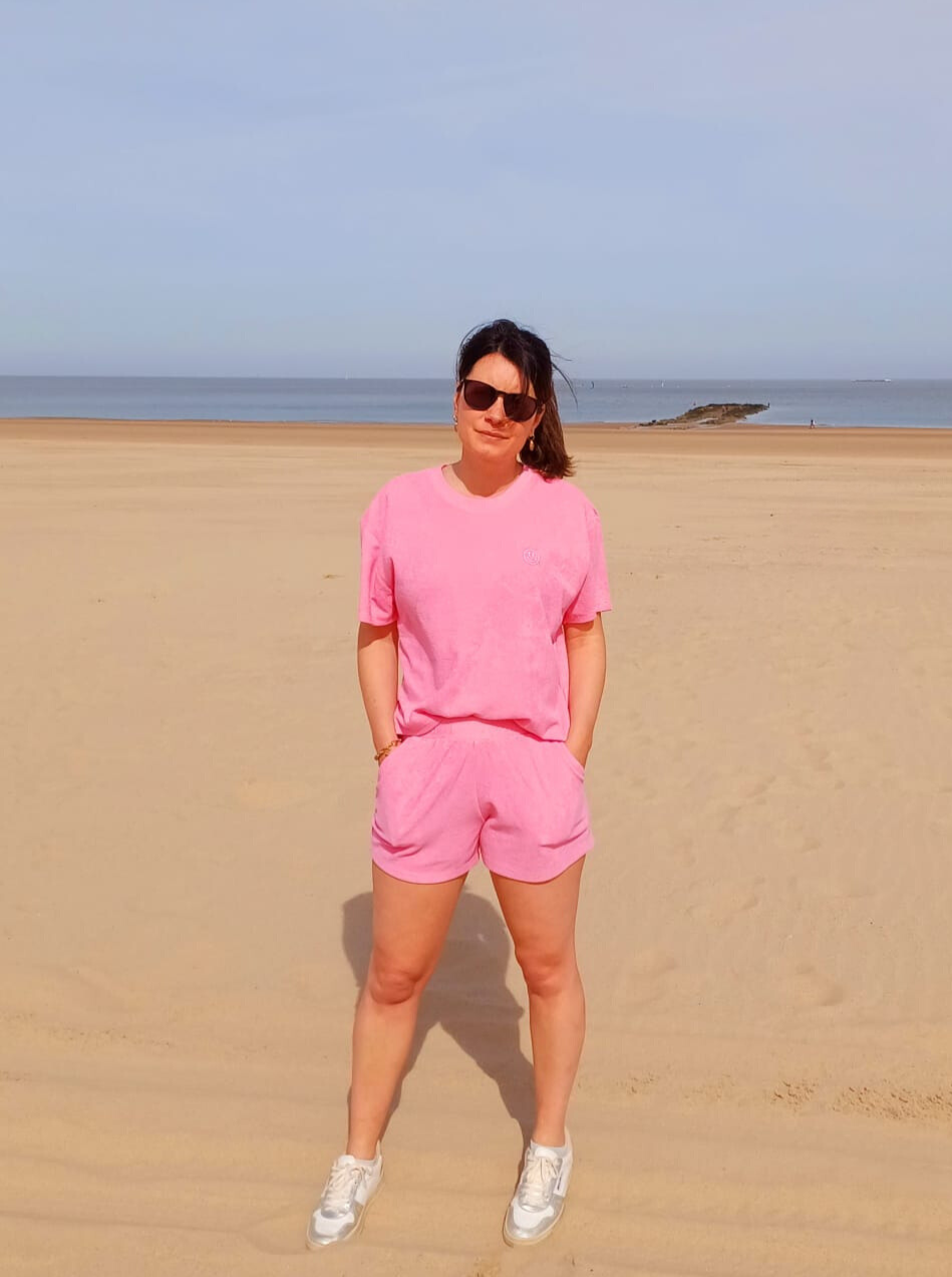 Terry shorts candy rose