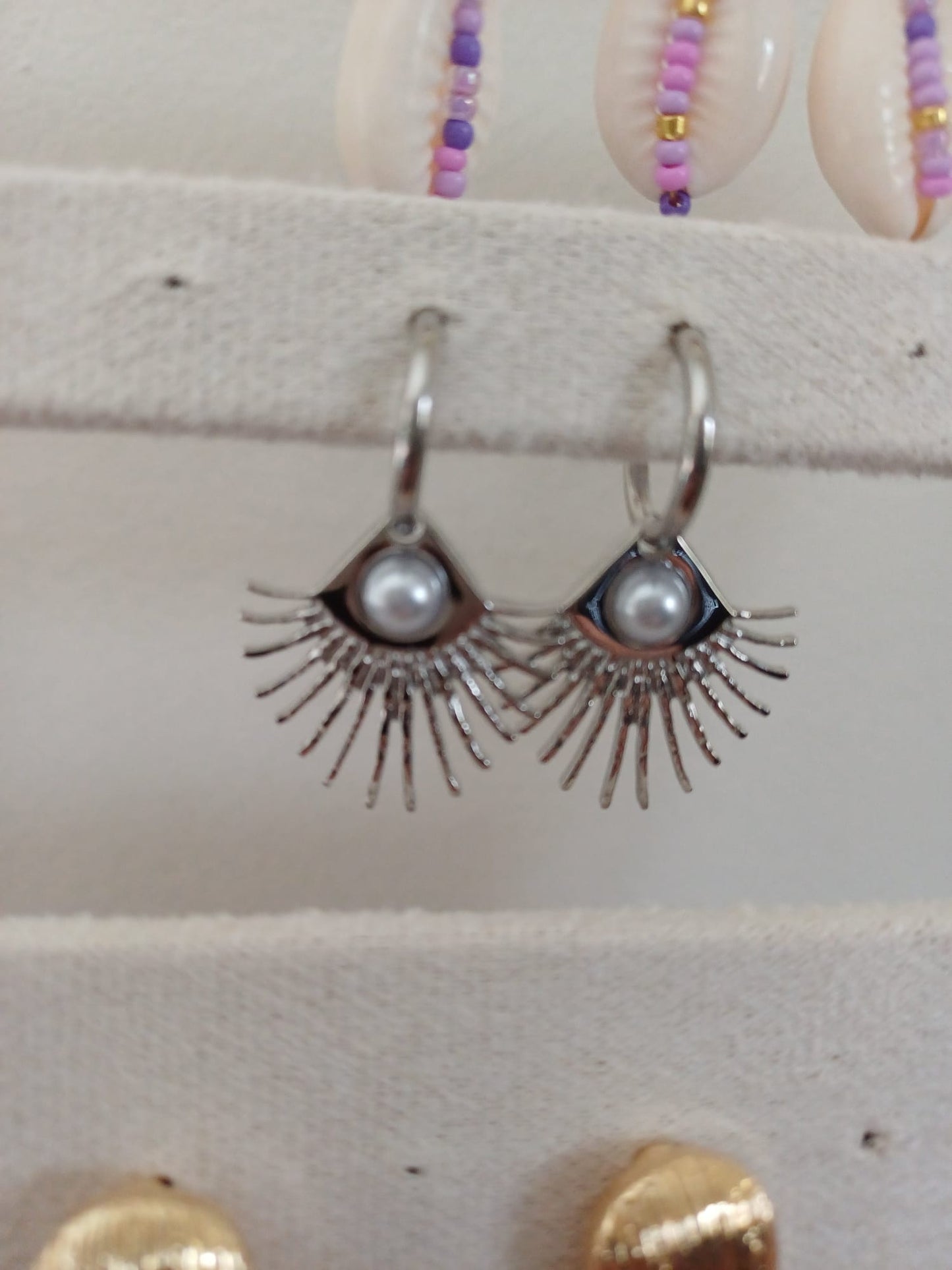 Earrings eye - silver
