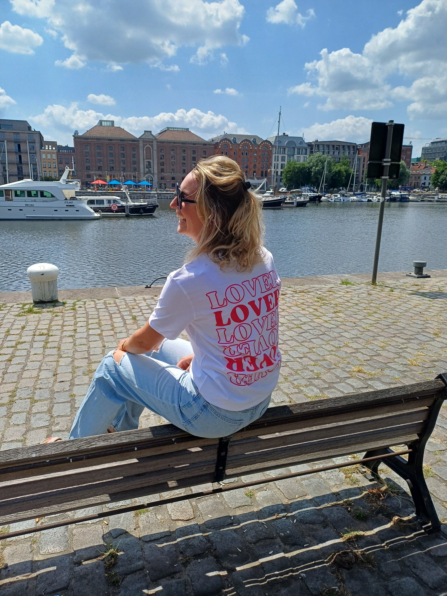 T-shirt white LOVER