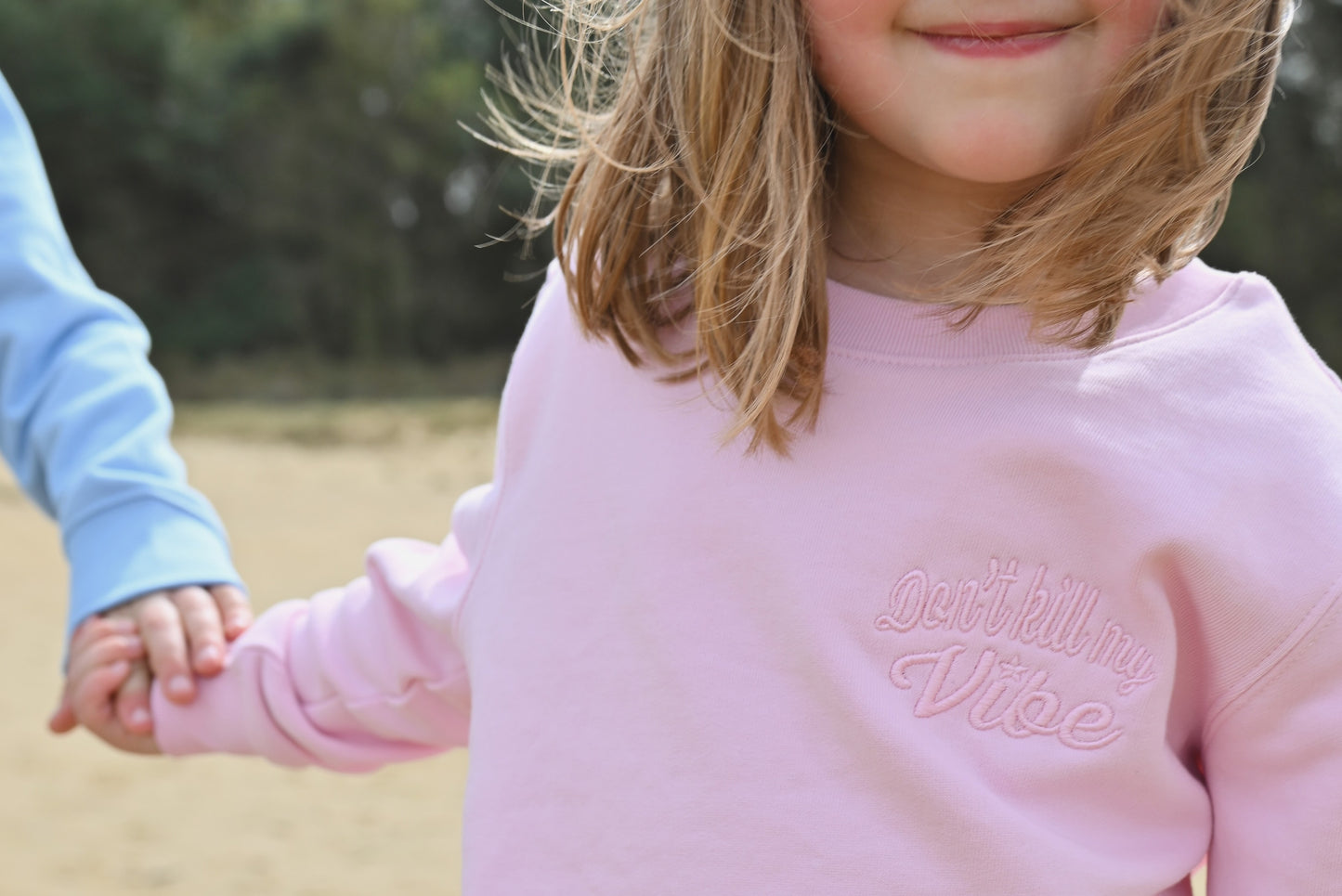 Kids Don't kill my vibe - Sweatshirt soft pink