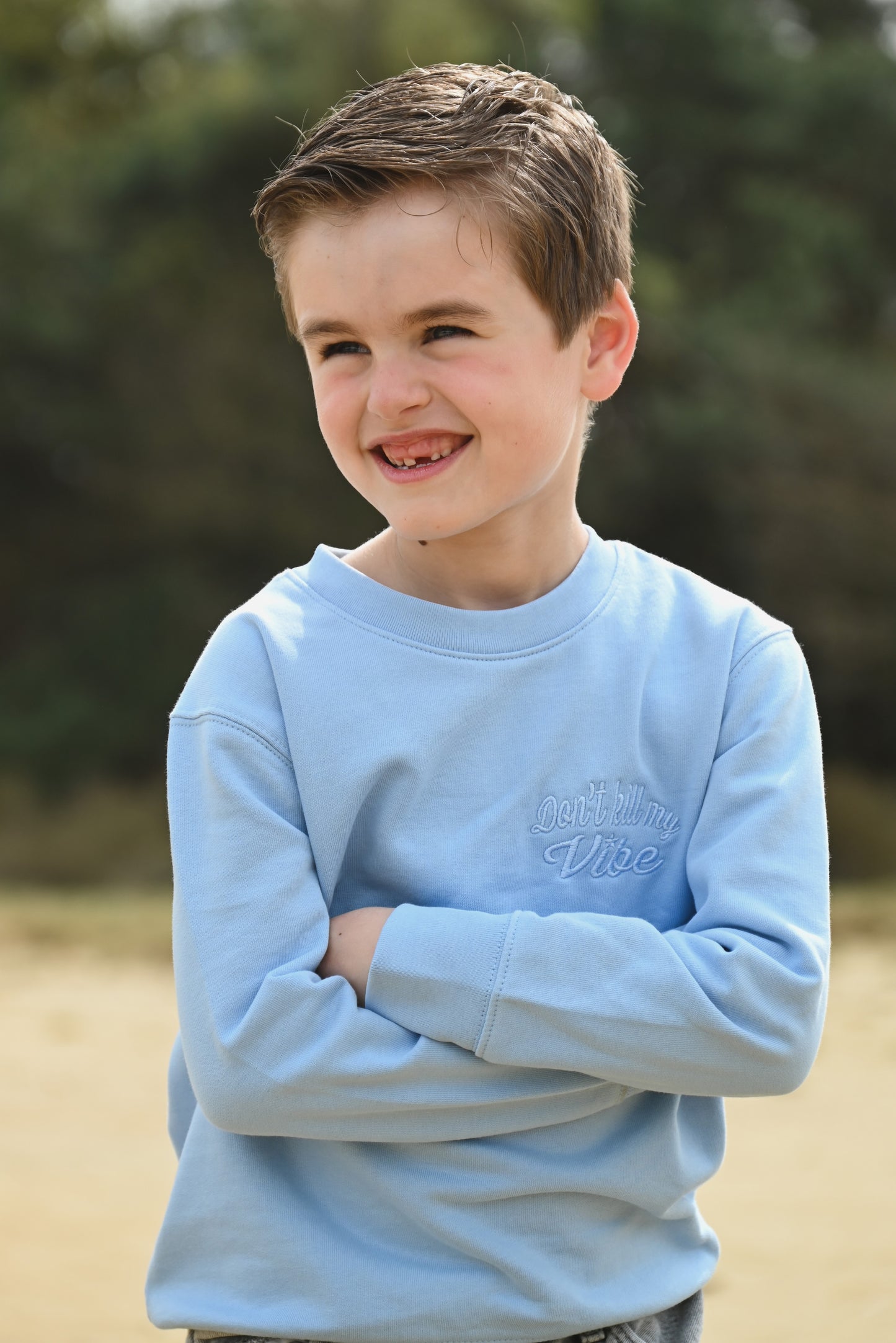 Kids Don't kill my vibe - Sweatshirt blue soul