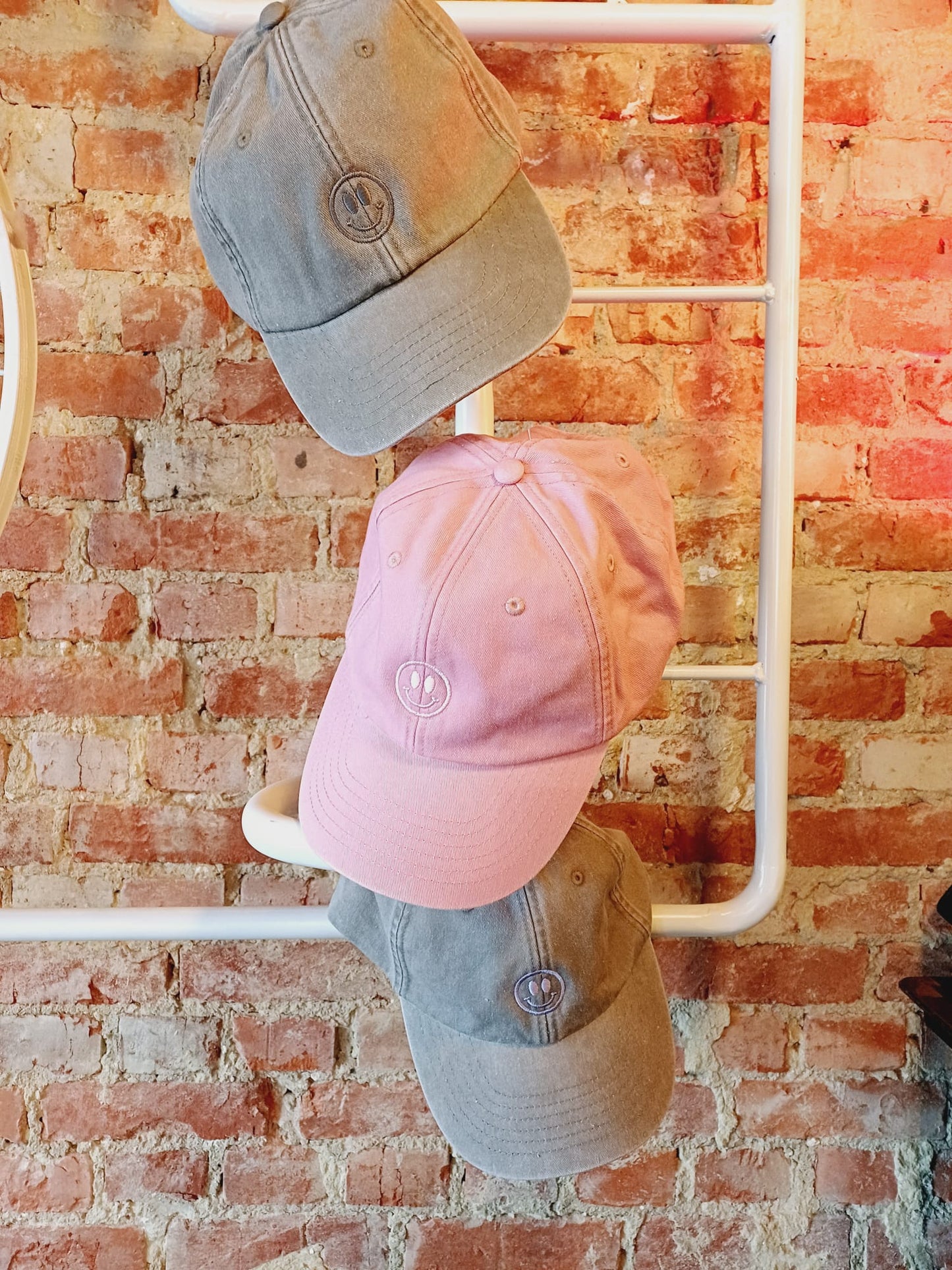 Cap Smiley grey and lavender