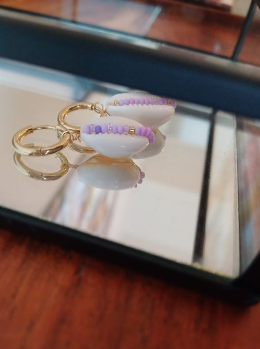 Earrings  Seashell