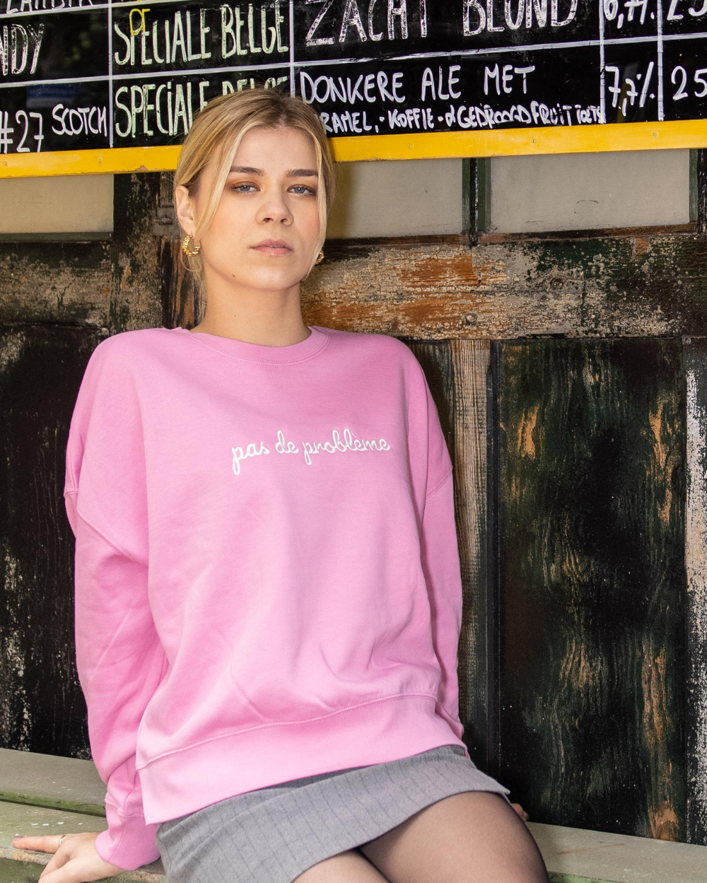 Pink sweater Pas de problème
