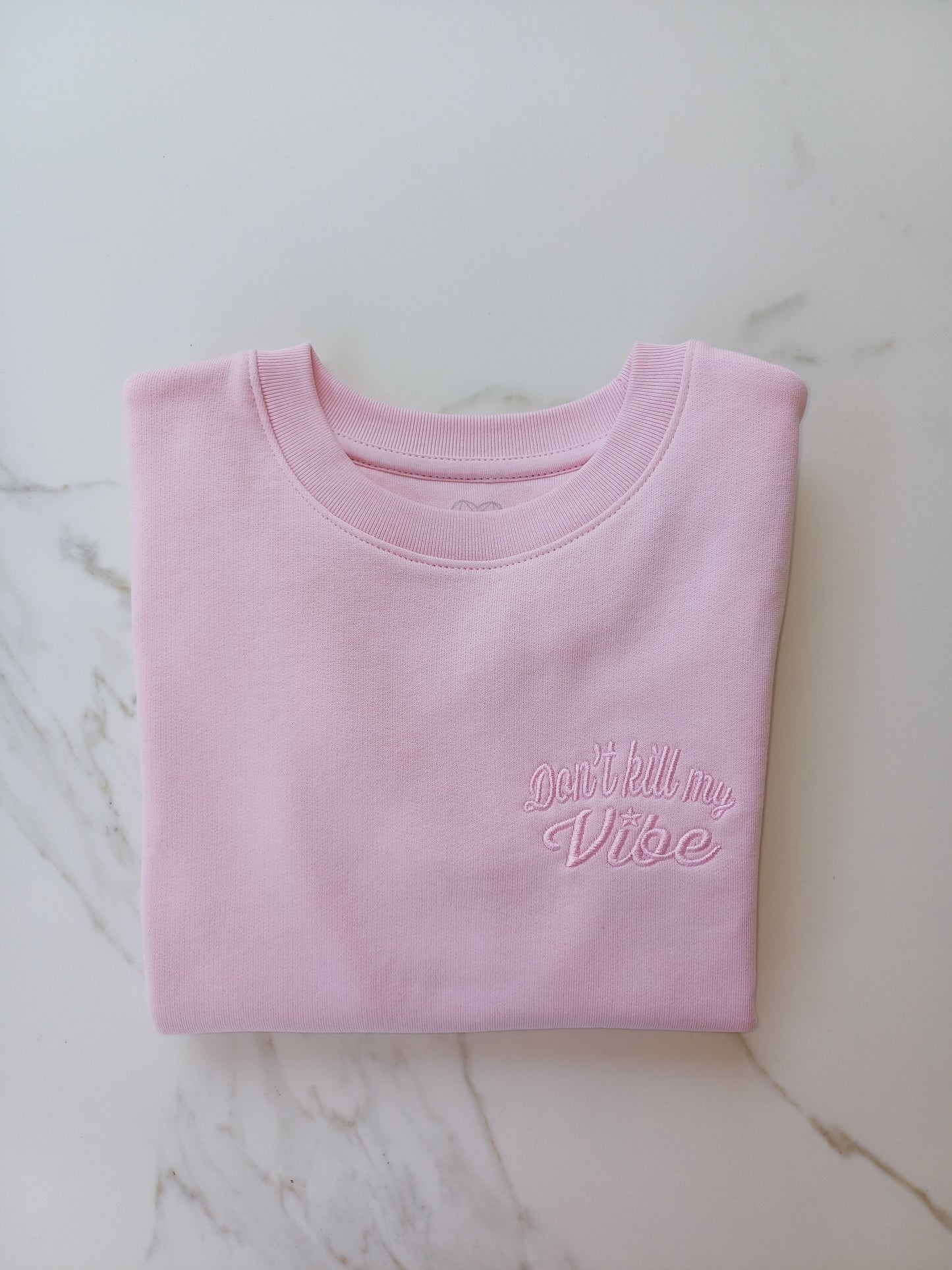 Kids Don't kill my vibe - Sweatshirt soft pink